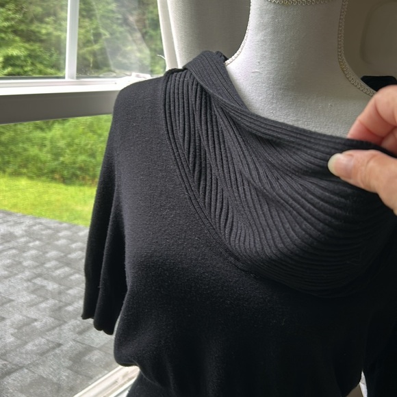 Black Cowlneck Sweater Apt.9 size Large - Picture 2 of 5